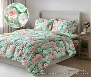 КПБ Полисатин "Pandora" 5D диз. № (Р 08072) Цветочный танец