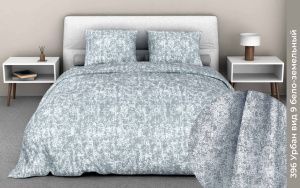 КПБ Бязь "Бояртекс" диз. № 396 Урбан, 9/3 Вид, б/з серый (L)