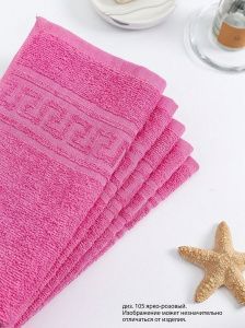 Полотенце махровое, г/к, 30х50, арт. ВТ 30-50Г, 380 гр/м2, цвет: 105-ярко-розовый