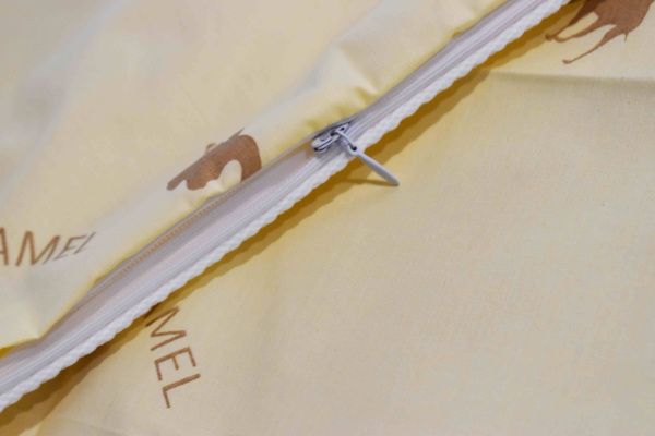 Наперник тик смесовой на молнии диз. № kemel_gold (BL 009) 2